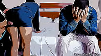 Young Wife is Fucked by her Husband’s Boss in Front of Him and Netorare Enjoys It Part 1 – Cartoon