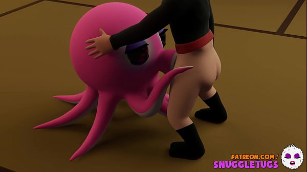 Ninja and OctoGirl Octopus Japanese 3D Hentai t. Cartoon blowjob