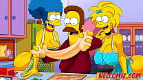 Orgy with hot asses from the Simpsons!