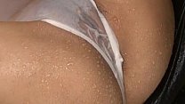 Rei gets cum on face after is aroused and fucked with vibrators