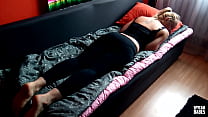 Real hidden-camera, 19yo with stepdad while she rest at the bed