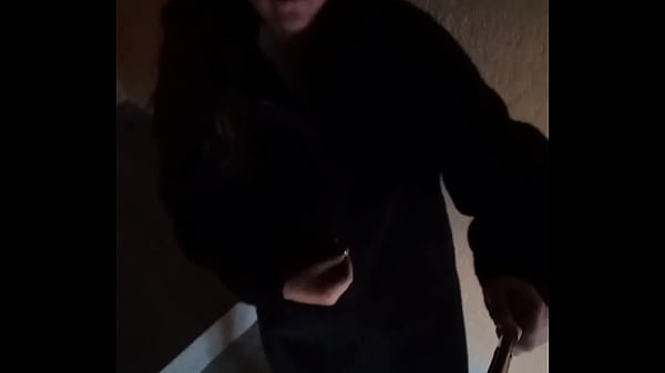 I walk naked in the entrance