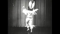 Old retro dance with striptease elements