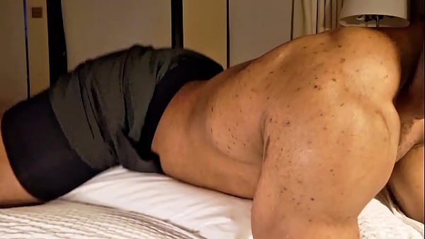 Horny Guy Humping Bed With His Big Cock Until Moaning Cumshot