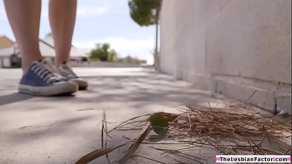 Lesbian meets sex mate and goes straight eating her pussy