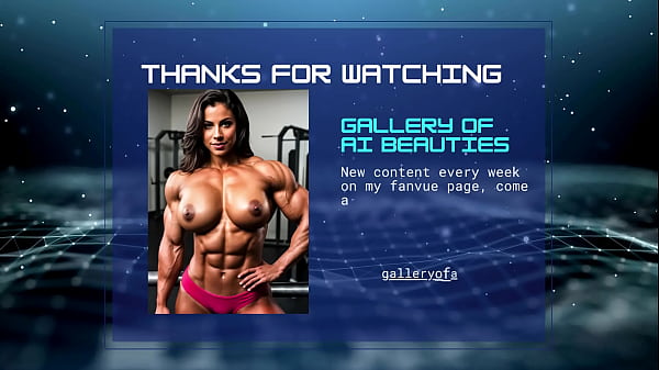 Sexy Naked Naughty Muscular Strong Bodybuilder Women in the Gym AI Generated Images