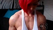 Brooke Black Hot muscular redhead
