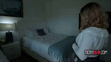 Blonde milf have fun threesome with two black studs – Katalina Kyle