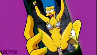 Married Housewife Cheats on Her Cuckold Husband on a Pink Couch. Cartoon Parody Simpsons. Hentai